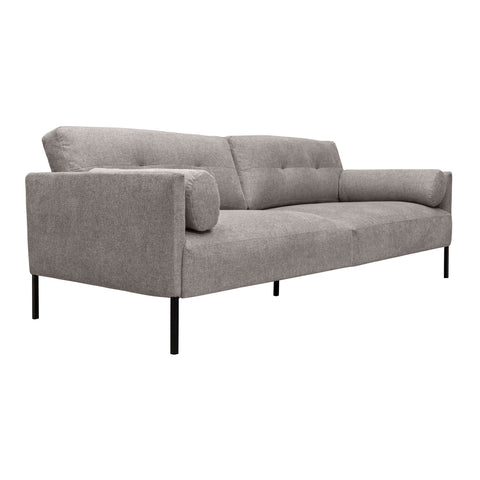 Michalina - 84" Fabric Sofa With Black Metal Legs - Premium Stationary Sofas from Armen Living - Just $1932.50! Shop now at brett interiors