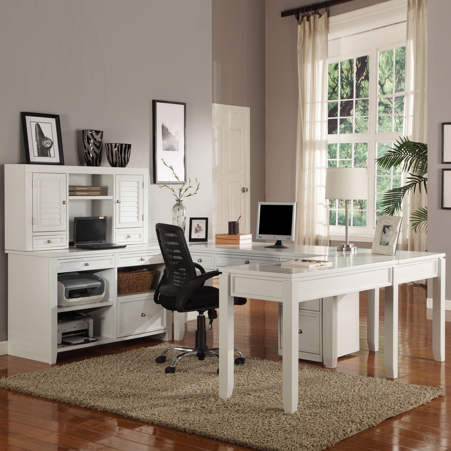 Boca - Credenza With Hutch - Cottage White - Premium Credenzas & Hutches from Parker House - Just $1097.50! Shop now at brett interiors