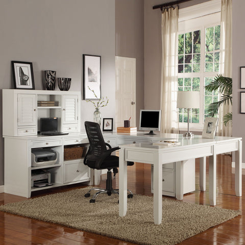 Boca - Credenza With Hutch - Cottage White - Premium Credenzas & Hutches from Parker House - Just $1097.50! Shop now at brett interiors