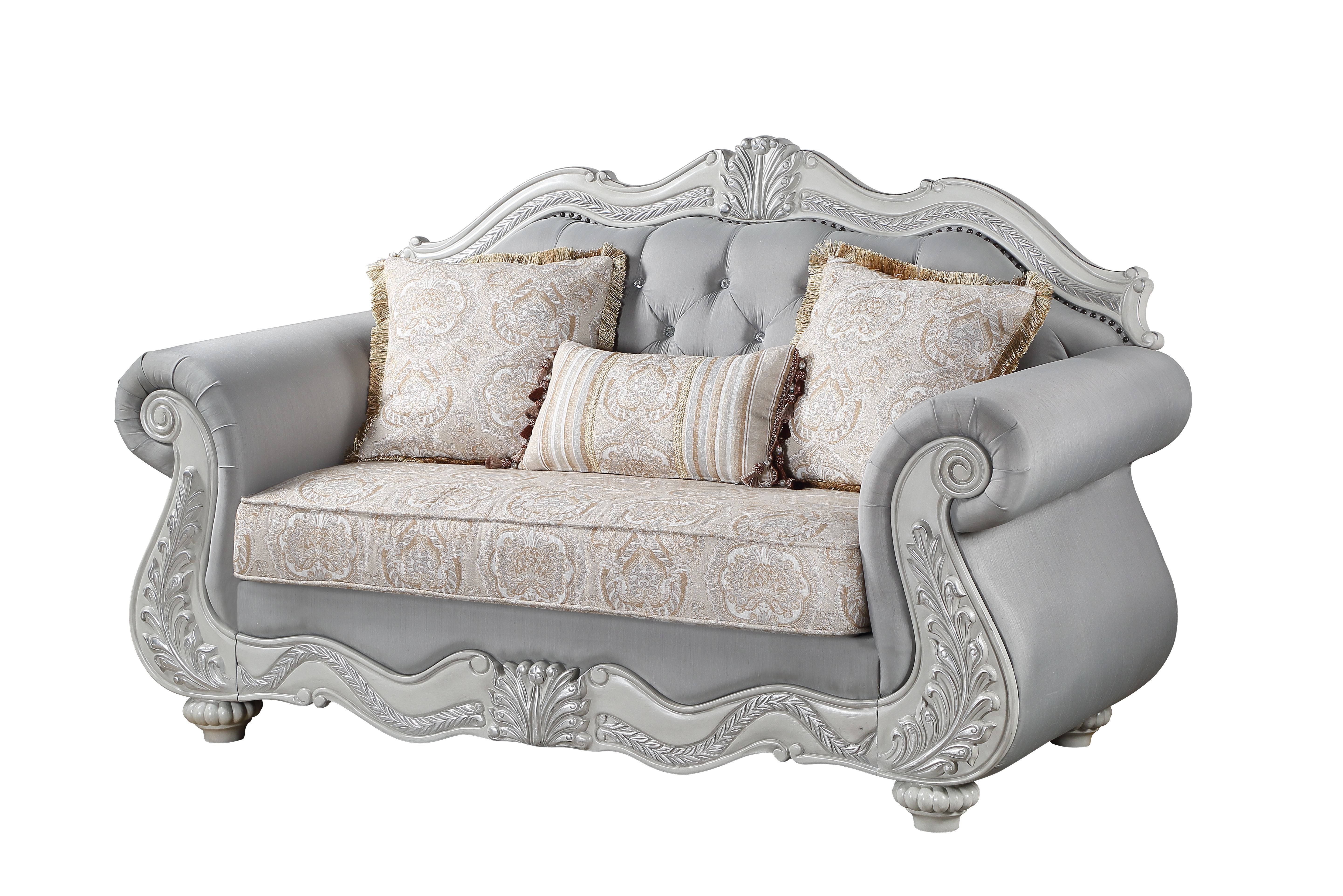 Cambria Hills - Sofa - Gray - Premium Stationary Loveseats from New Classic - Just $1672.50! Shop now at brett interiors