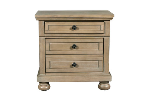 Allegra - Nightstand - Pewter - Premium Accent Nightstands from New Classic - Just $400! Shop now at brett interiors