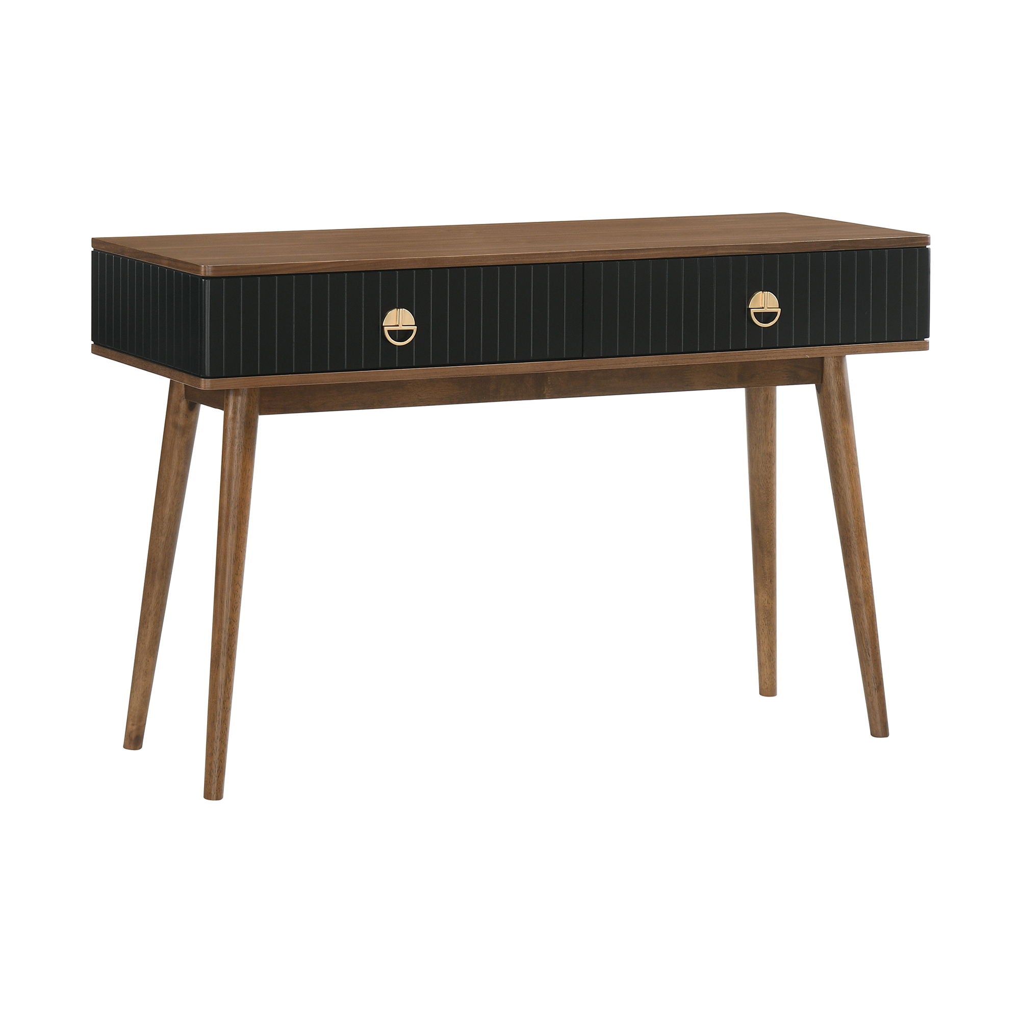 Amigo - Veneer Console Table - Black / Walnut - Premium Console Tables from Armen Living - Just $555! Shop now at brett interiors