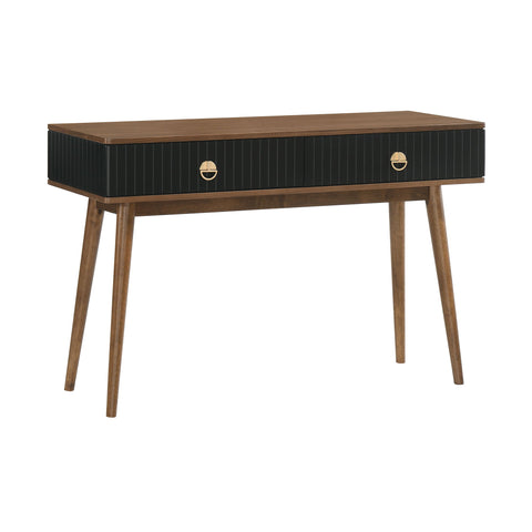Amigo - Veneer Console Table - Black / Walnut - Premium Console Tables from Armen Living - Just $555! Shop now at brett interiors