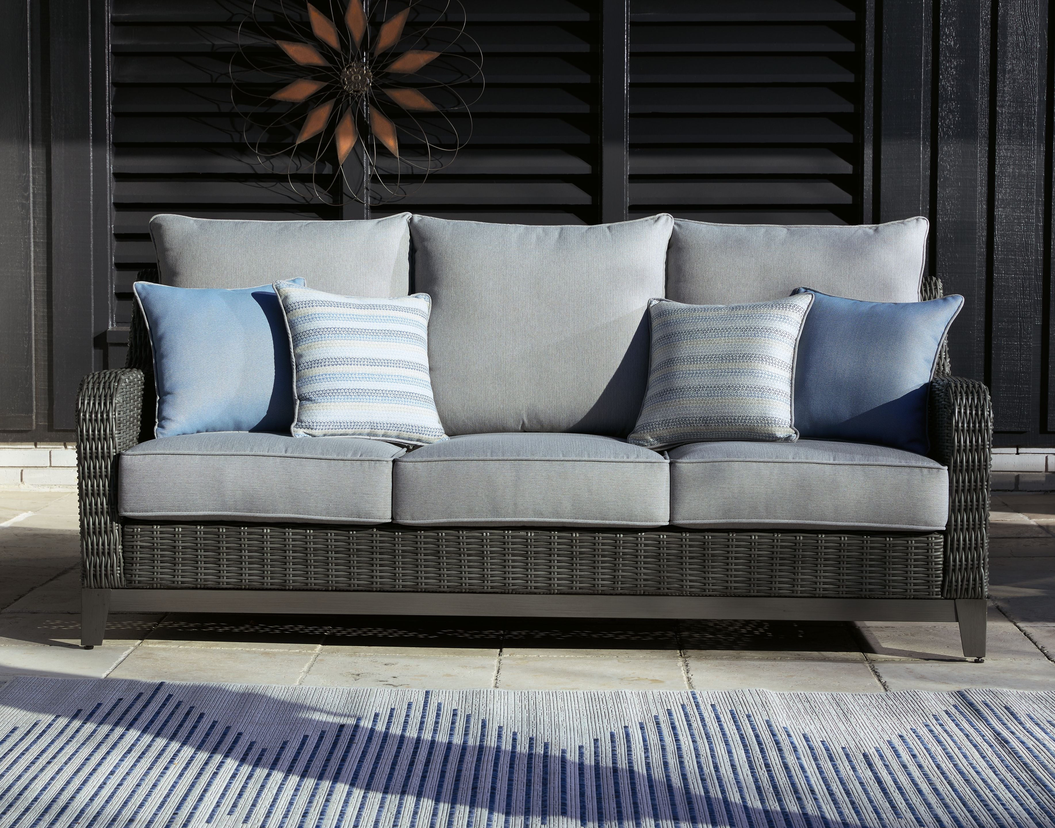Elite Park - Gray - Sofa With Cushion - Premium Sofas from Signature Design by Ashley® - Just $1605.63! Shop now at brett interiors