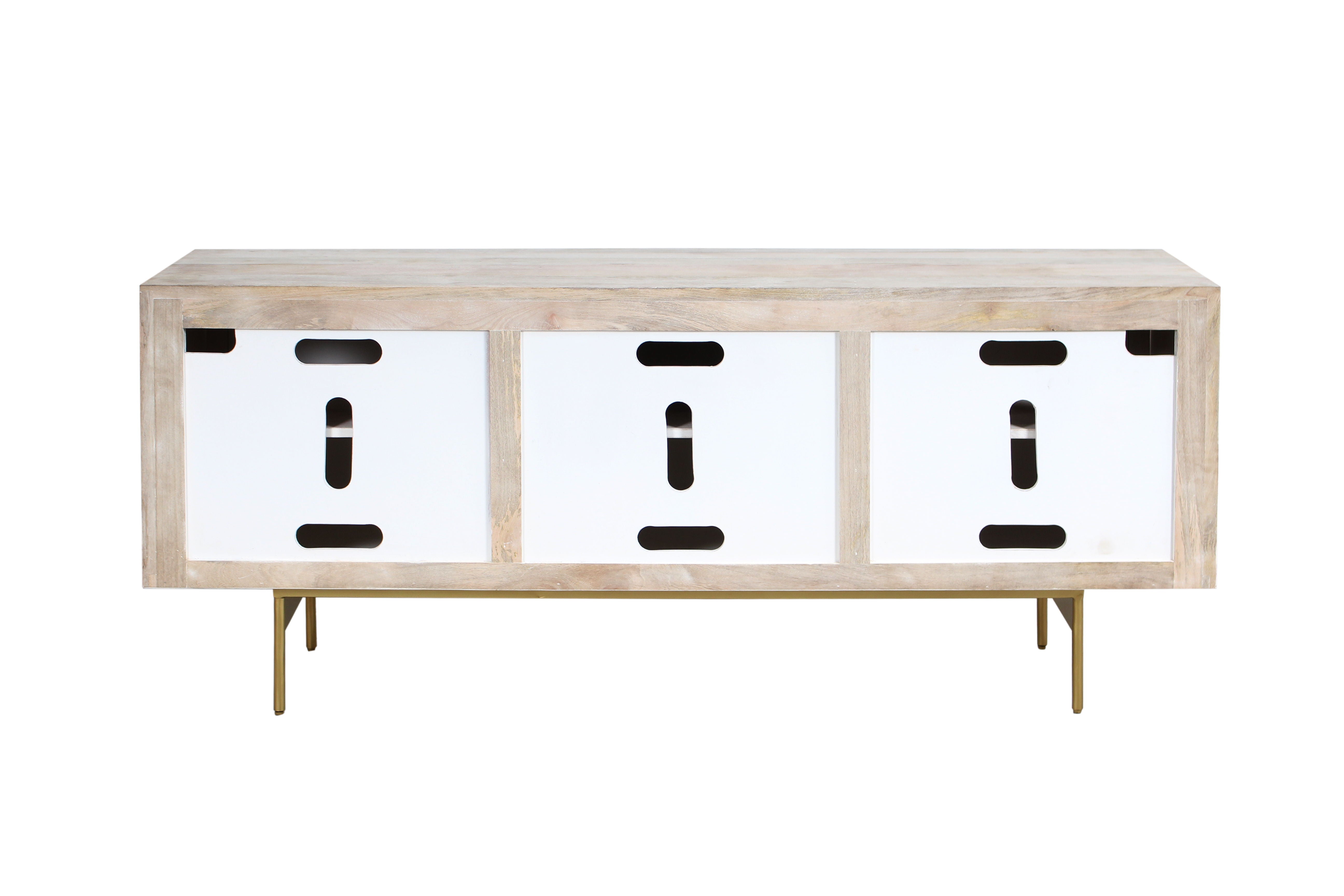 Crossings - Illusion Console - White Washed Natural - Premium TV Stands from Parker House - Just $1572.50! Shop now at brett interiors