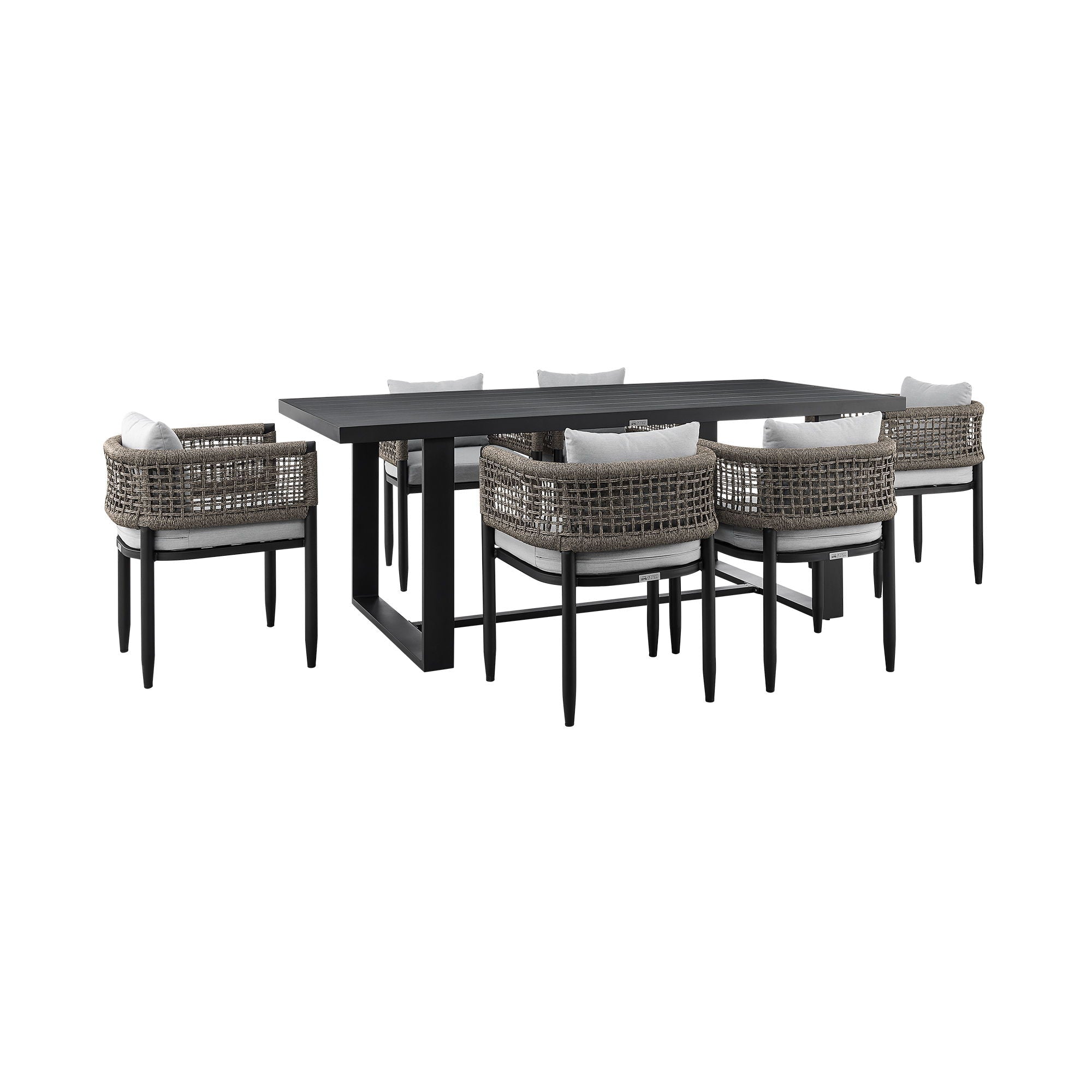 Alegria - Outdoor Patio Dining Table Set With Cushions - Premium 5 Piece Outdoor Sets from Armen Living - Just $4502.50! Shop now at brett interiors