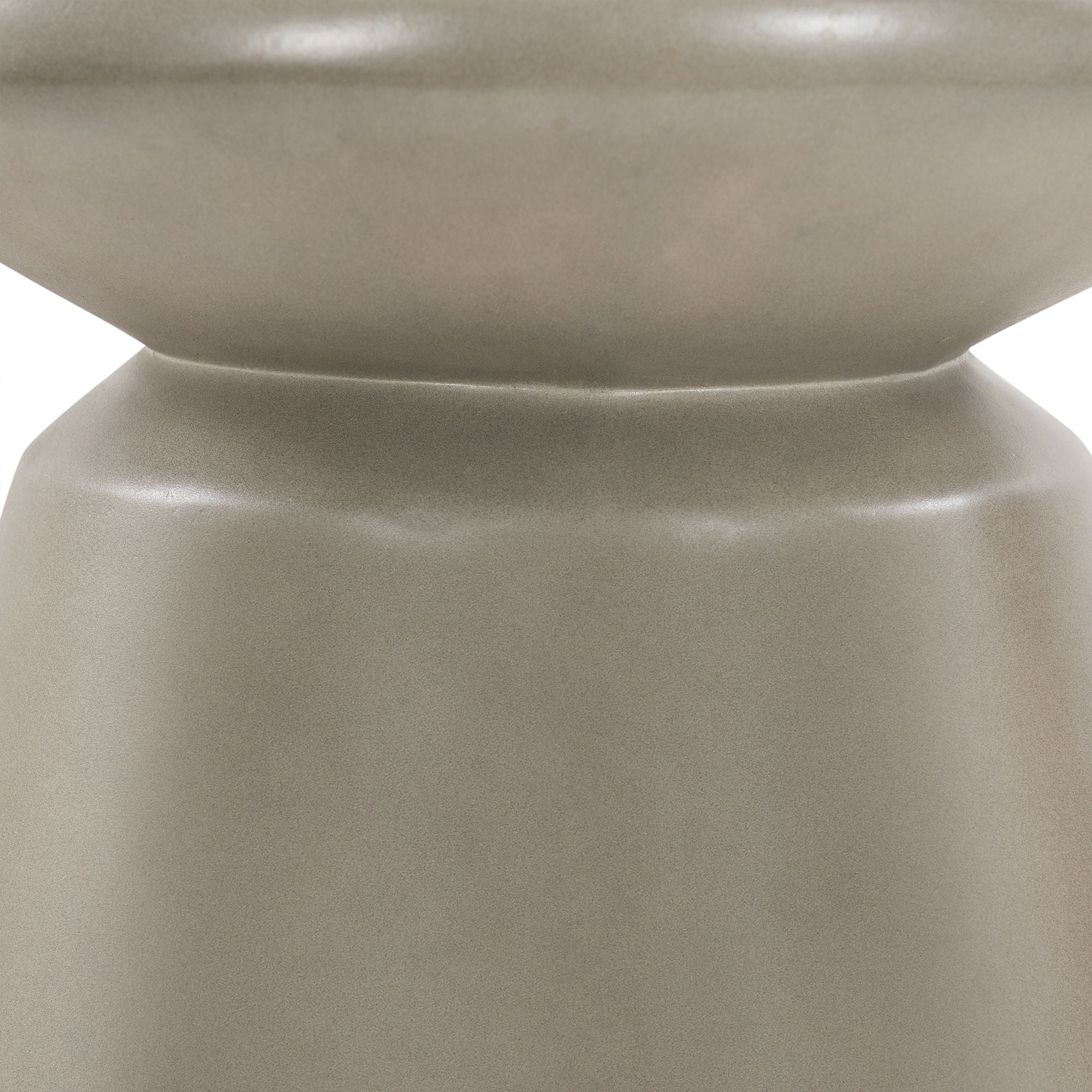 Umbre - Indoor / Outdoor Accent Stool End Table - Concrete - Premium End Tables from Armen Living - Just $192.50! Shop now at brett interiors