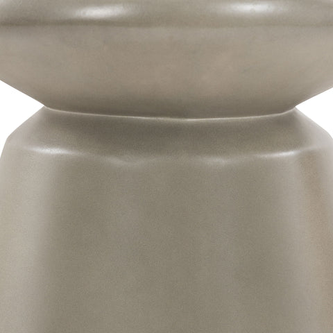 Umbre - Indoor / Outdoor Accent Stool End Table - Concrete - Premium End Tables from Armen Living - Just $192.50! Shop now at brett interiors
