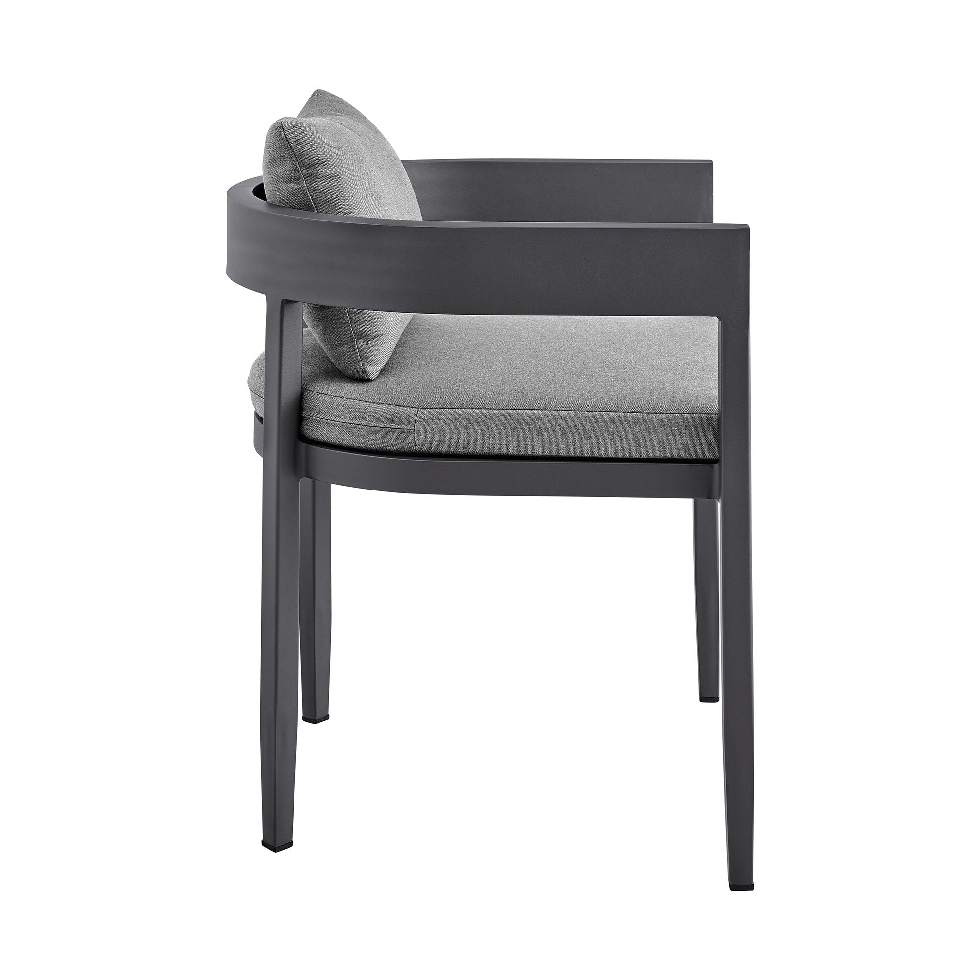 Menorca - Outdoor Patio Dining Chairs (Set of 2) - Gray - Premium Chair Sets from Armen Living - Just $1245! Shop now at brett interiors