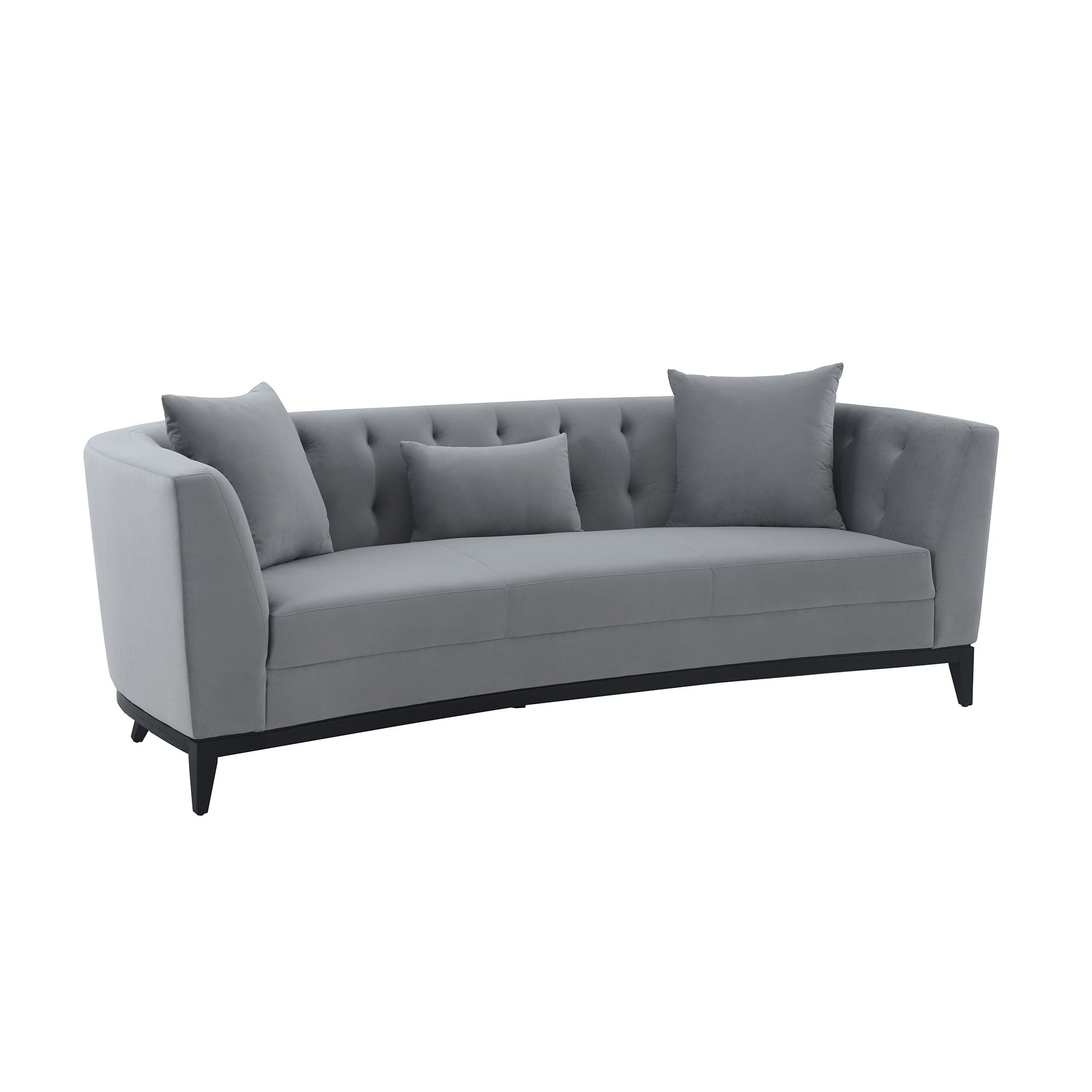 Melange - Velvet Upholstered Sofa - Premium Stationary Sofas from Armen Living - Just $2590! Shop now at brett interiors