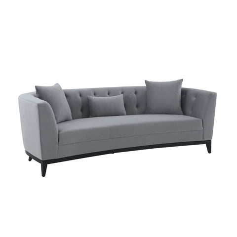 Melange - Velvet Upholstered Sofa - Premium Stationary Sofas from Armen Living - Just $2590! Shop now at brett interiors