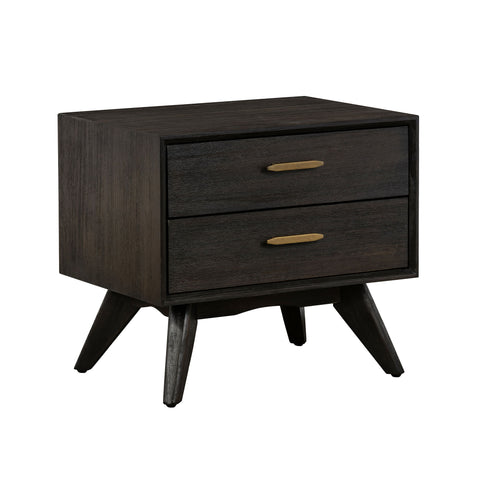 Baly - Acacia Mid-Century Night Stand - Premium Accent Nightstands from Armen Living - Just $440! Shop now at brett interiors