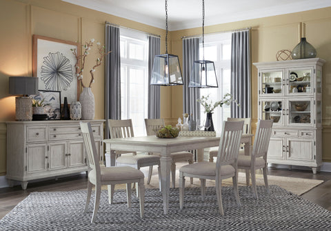 Newport - Dining Side Chair With Upholstered Seat (Set of 2) - Alabaster - Premium Chair Sets from Magnussen Furniture - Just $485! Shop now at brett interiors