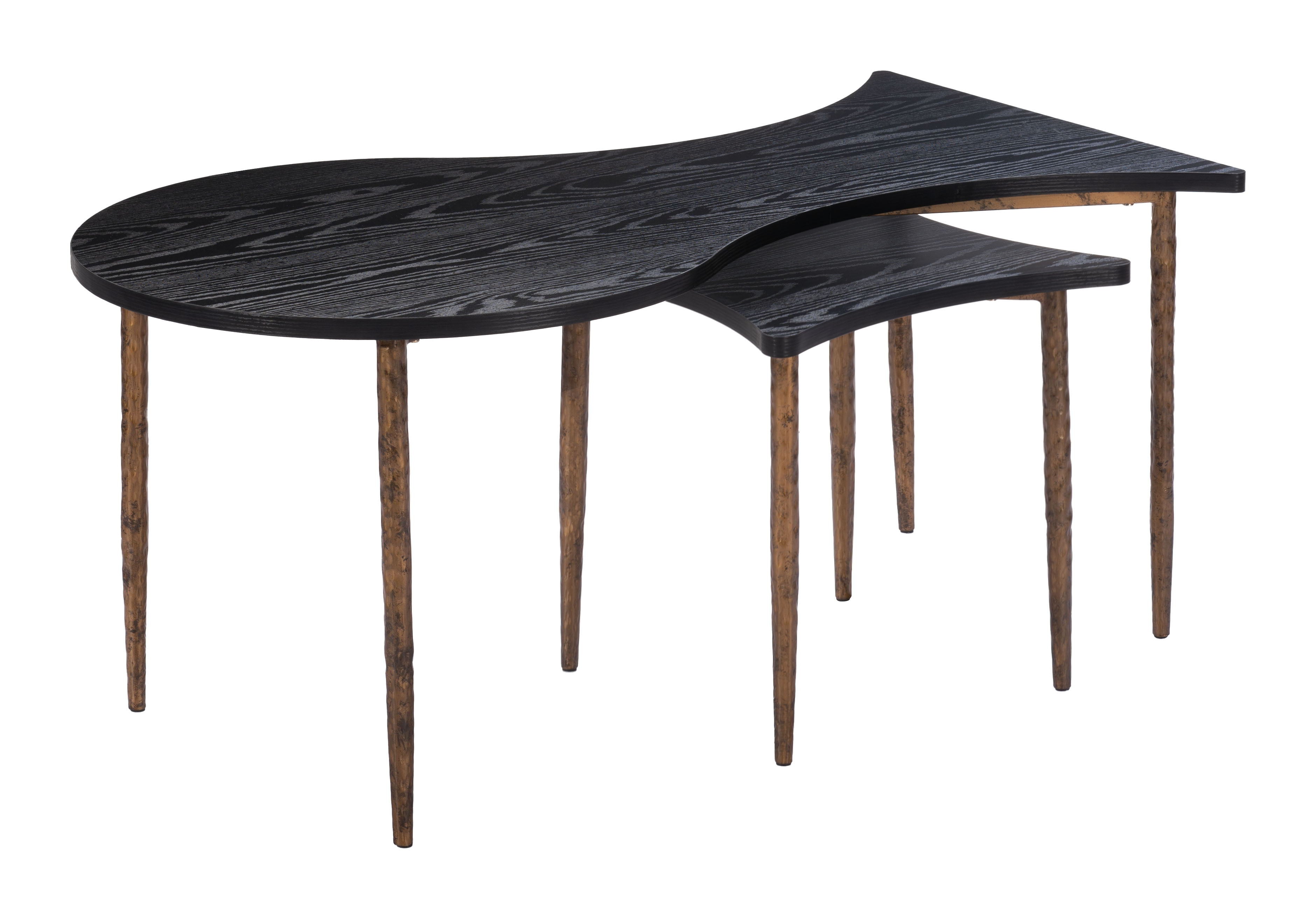 Norden - Coffee Table Set - Black / Bronze - Premium Table Sets from Zuo Modern - Just $725! Shop now at brett interiors
