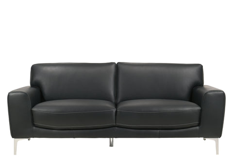 Carrara - Sofa - Black - Premium Stationary Sofas from New Classic - Just $1222.50! Shop now at brett interiors