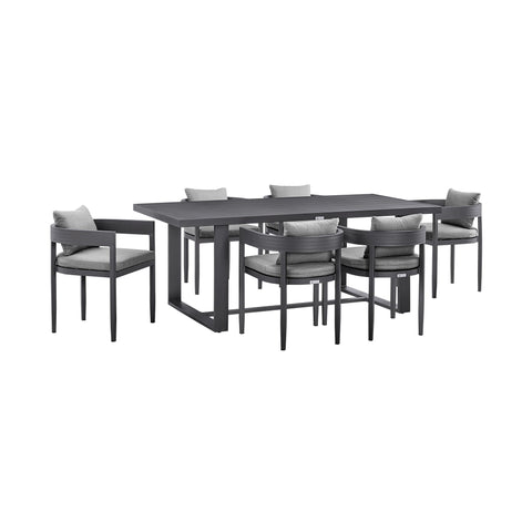 Menorca - Outdoor Patio Dining Table Set - Premium 5 Piece Outdoor Sets from Armen Living - Just $4202.50! Shop now at brett interiors