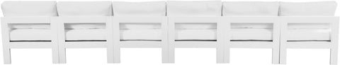 Nizuc - Outdoor Patio Modular Sofa Armless - White - Metal - Premium Sofas from Meridian Furniture - Just $5175! Shop now at brett interiors