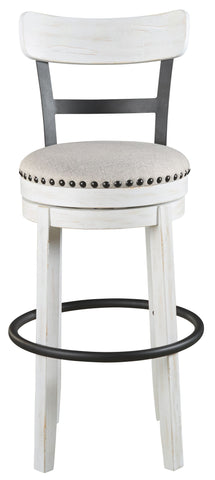 Valebeck -  Tall Upholstered Swivel Barstool - Premium Bar Height (28"-30") from Signature Design by Ashley® - Just $254.10! Shop now at brett interiors