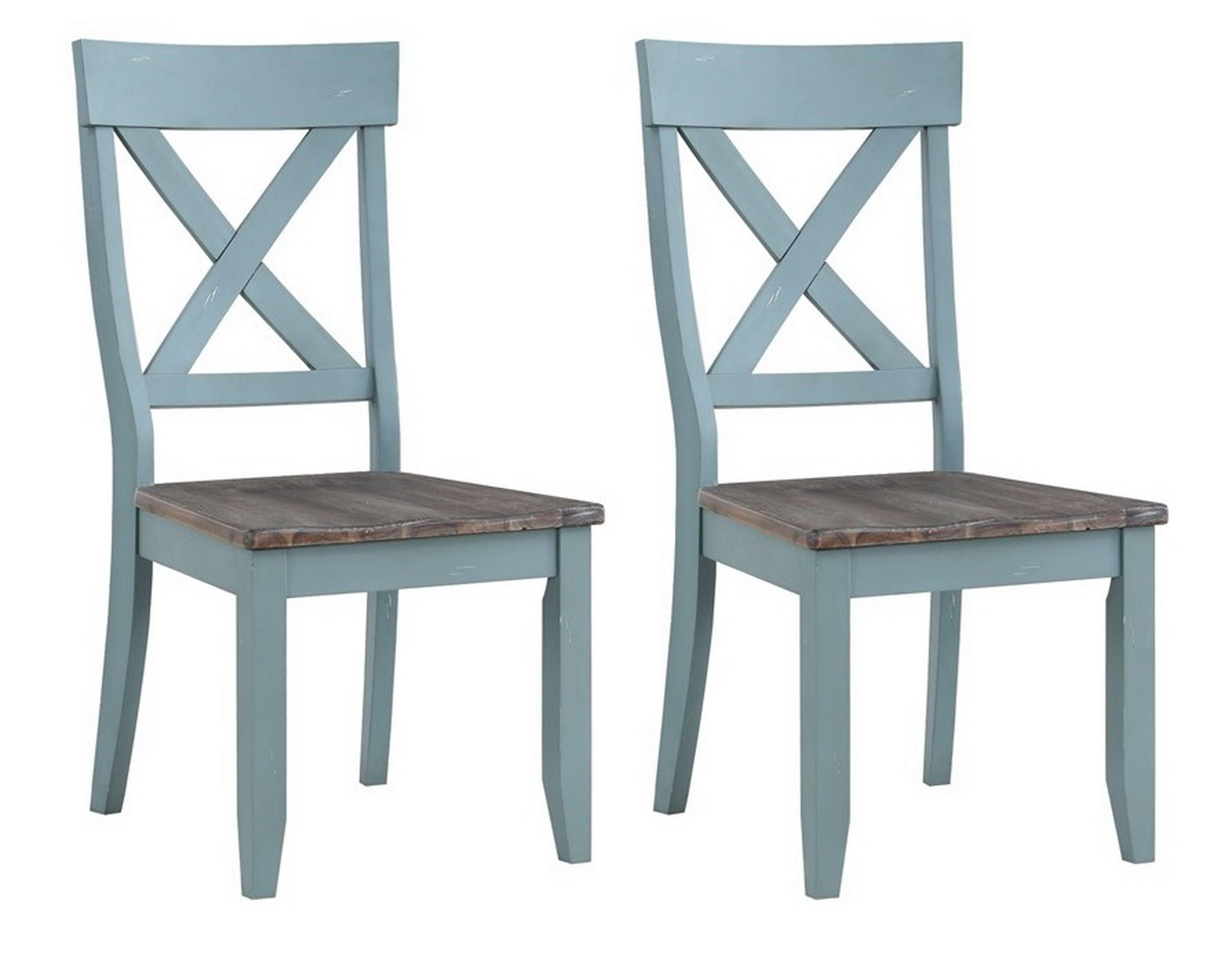 Bar Harbor - Crossed Back Upholstered Seat Dining Side Chairs (Set of 2) - Premium Chair Sets from Coast2Coast Home - Just $1485! Shop now at brett interiors