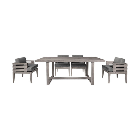 Vivid - Outdoor Patio Dining Set - Premium 5 Piece Outdoor Sets from Armen Living - Just $5450! Shop now at brett interiors