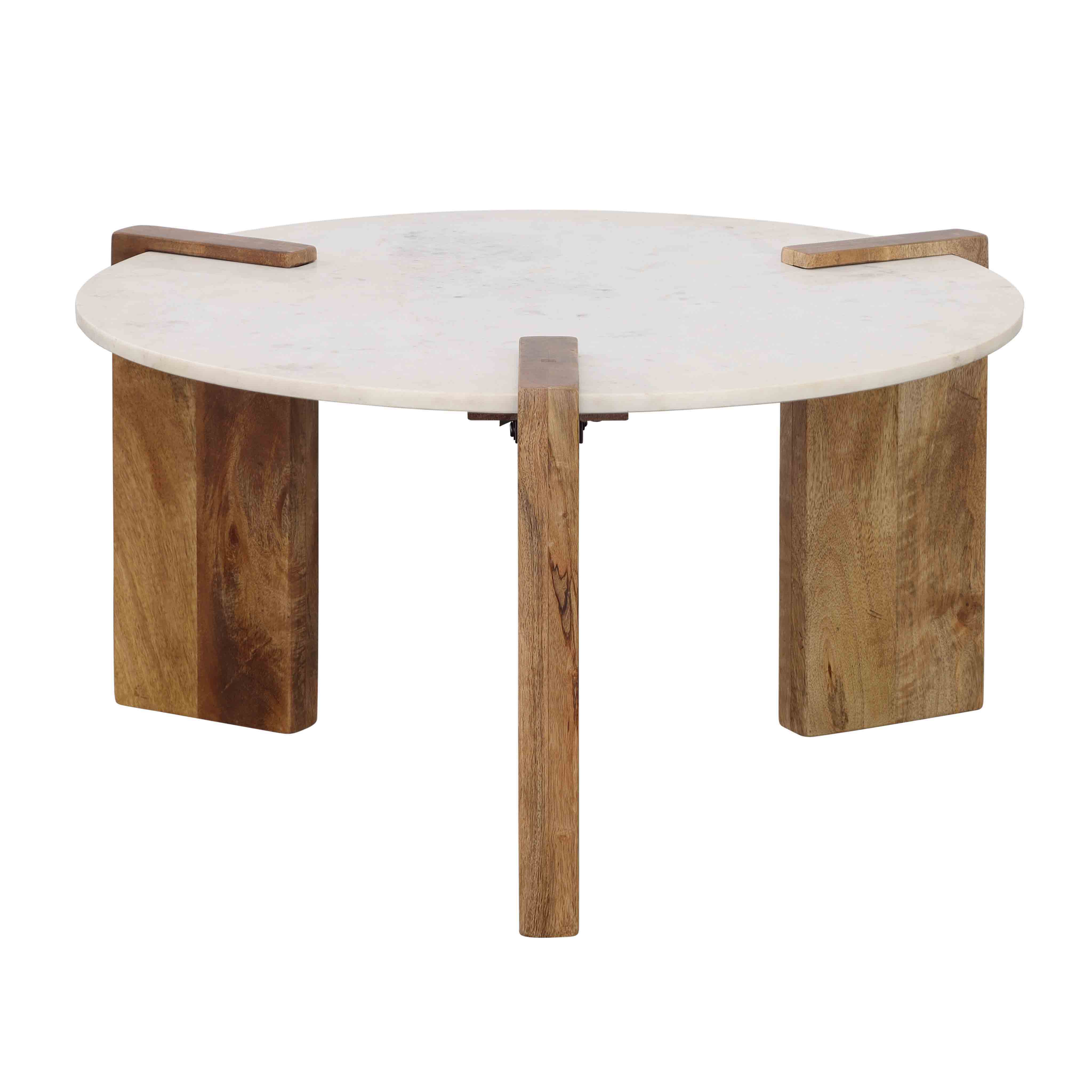 Emory - Cocktail Table - White / Natural - Premium Cocktail Tables from Coast2Coast Home - Just $1237.50! Shop now at brett interiors