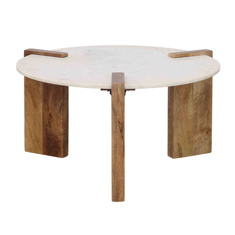 Emory - Cocktail Table - White / Natural - Premium Cocktail Tables from Coast2Coast Home - Just $1237.50! Shop now at brett interiors