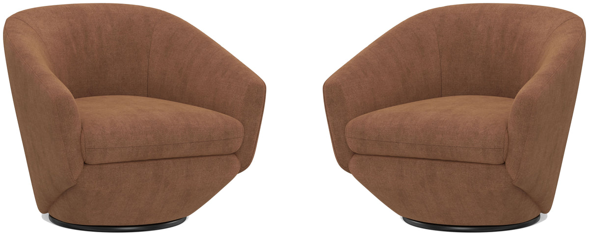 The Twist - Swivel Chair (Set of 2) - Elise Rust - Premium Chair Sets from Parker Living - Just $1200! Shop now at brett interiors