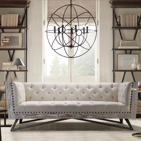 Regis - Contemporary Sofa - Premium Stationary Sofas from Armen Living - Just $2682.50! Shop now at brett interiors
