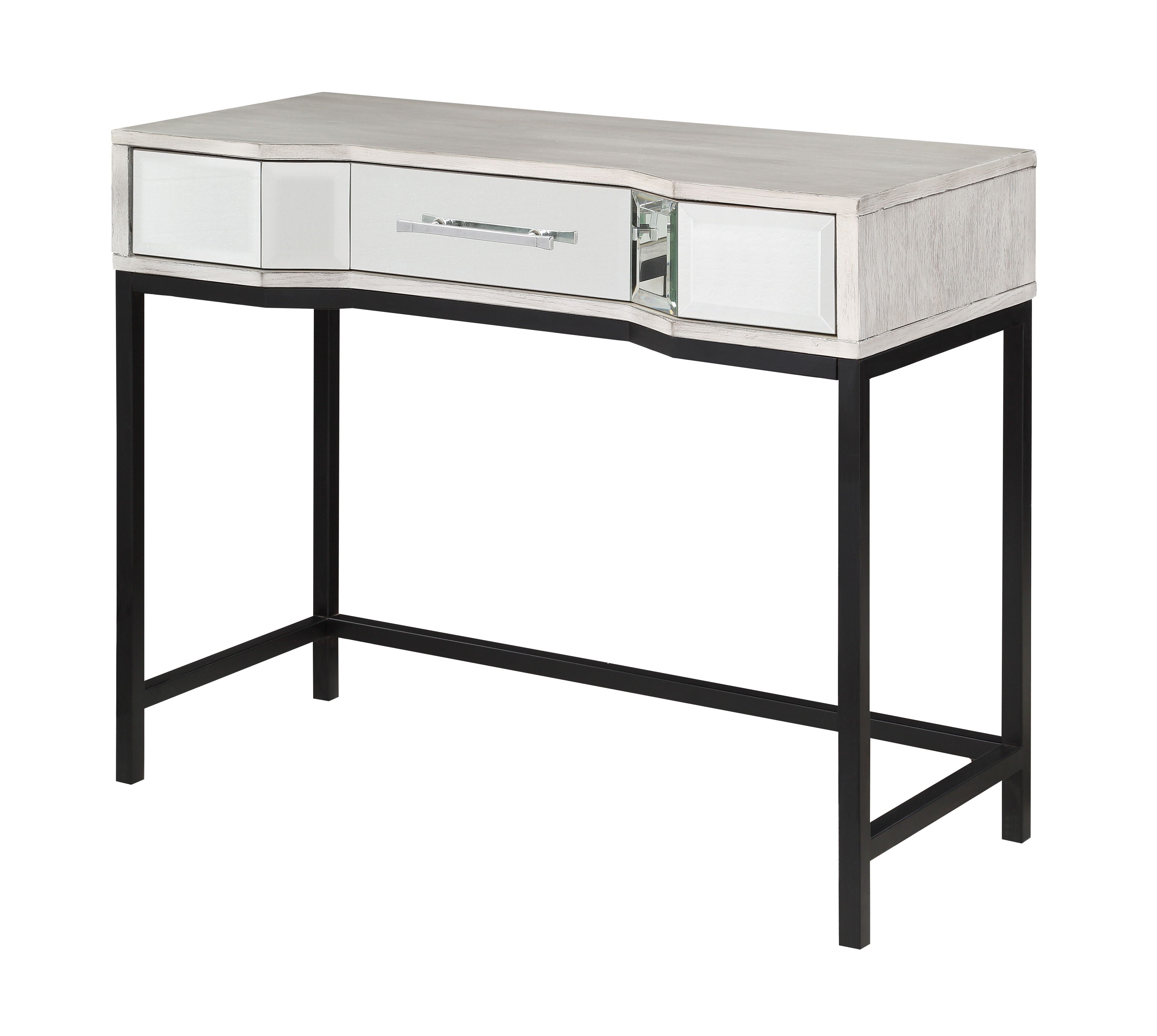 Gabby - One Drawer Console - White / Black - Premium Console Tables from Coast2Coast Home - Just $1980! Shop now at brett interiors