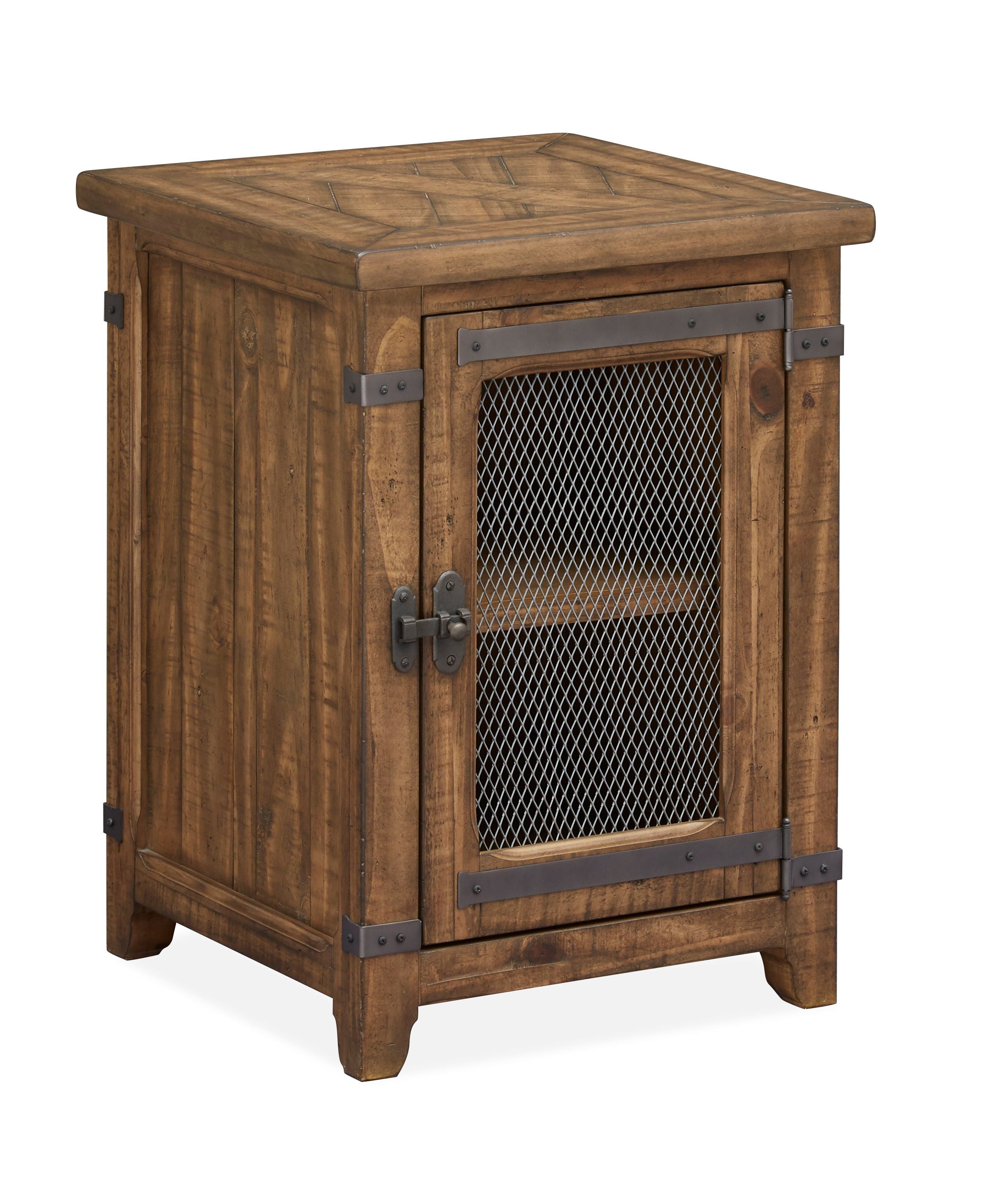 Chesterfield - Chairside End Table - Farmhouse Timber - Premium Chair Side Tables from Magnussen Furniture - Just $625! Shop now at brett interiors