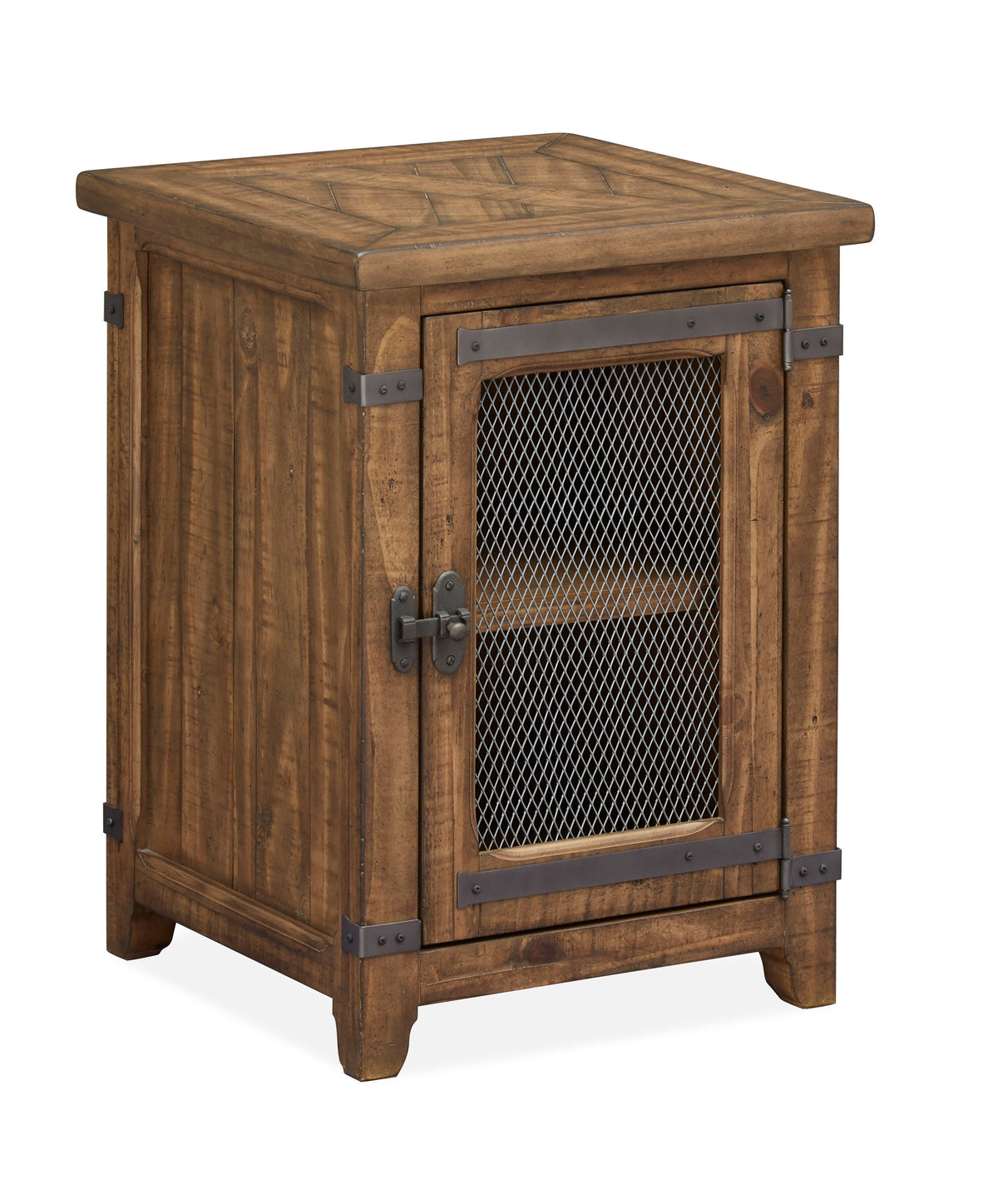 Chesterfield - Chairside End Table - Farmhouse Timber - Premium Chair Side Tables from Magnussen Furniture - Just $625! Shop now at brett interiors