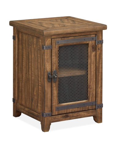 Chesterfield - Chairside End Table - Farmhouse Timber - Premium Chair Side Tables from Magnussen Furniture - Just $625! Shop now at brett interiors