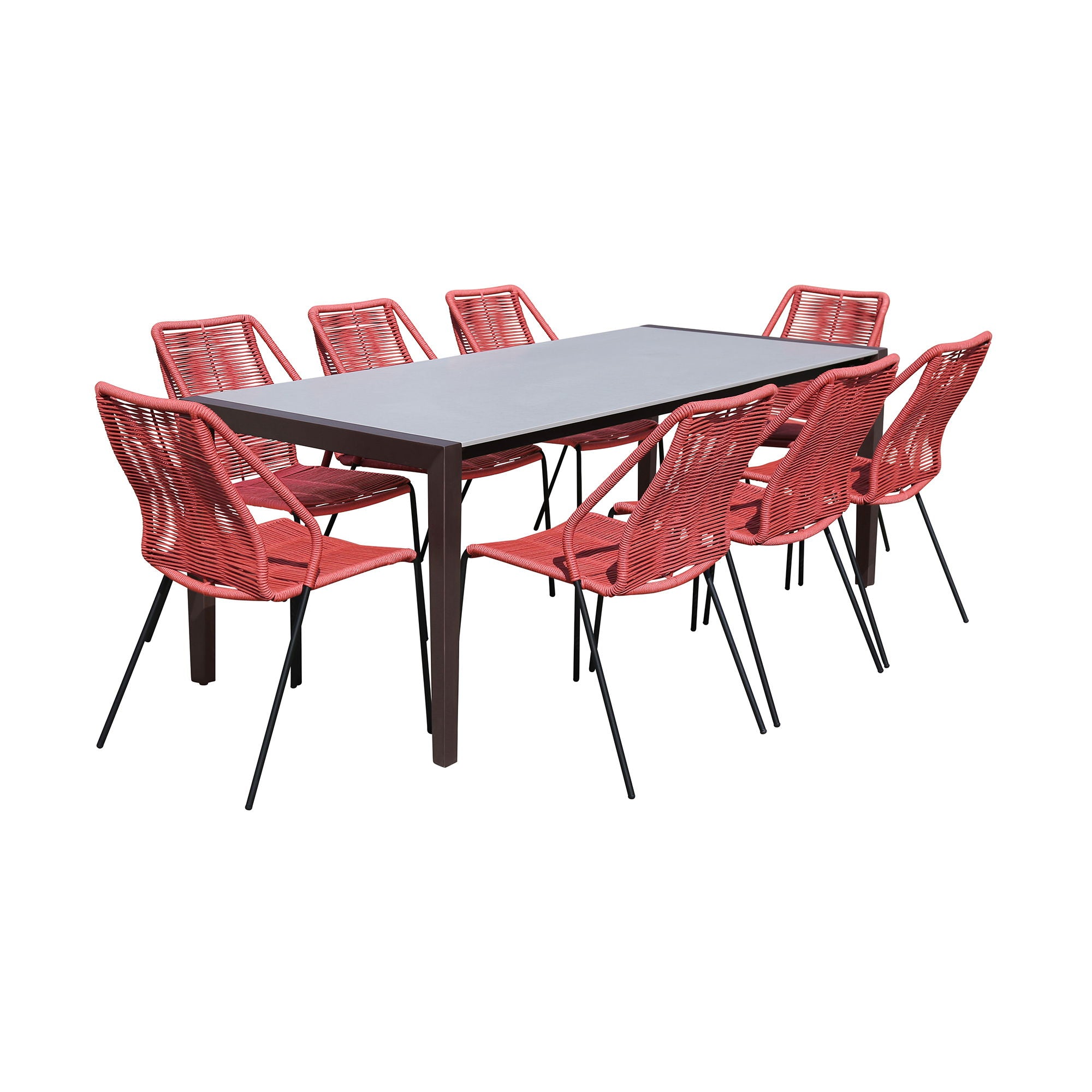 Fineline And Clip - Indoor / Outdoor Dining Set - Premium 7 Piece Outdoor Sets from Armen Living - Just $1672.50! Shop now at brett interiors