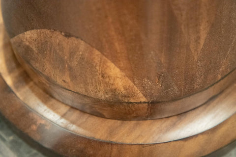 Vivo - Martini Table With Wooden Base - Natural Two Tone - Premium Side Tables from International Furniture Direct - Just $495! Shop now at brett interiors