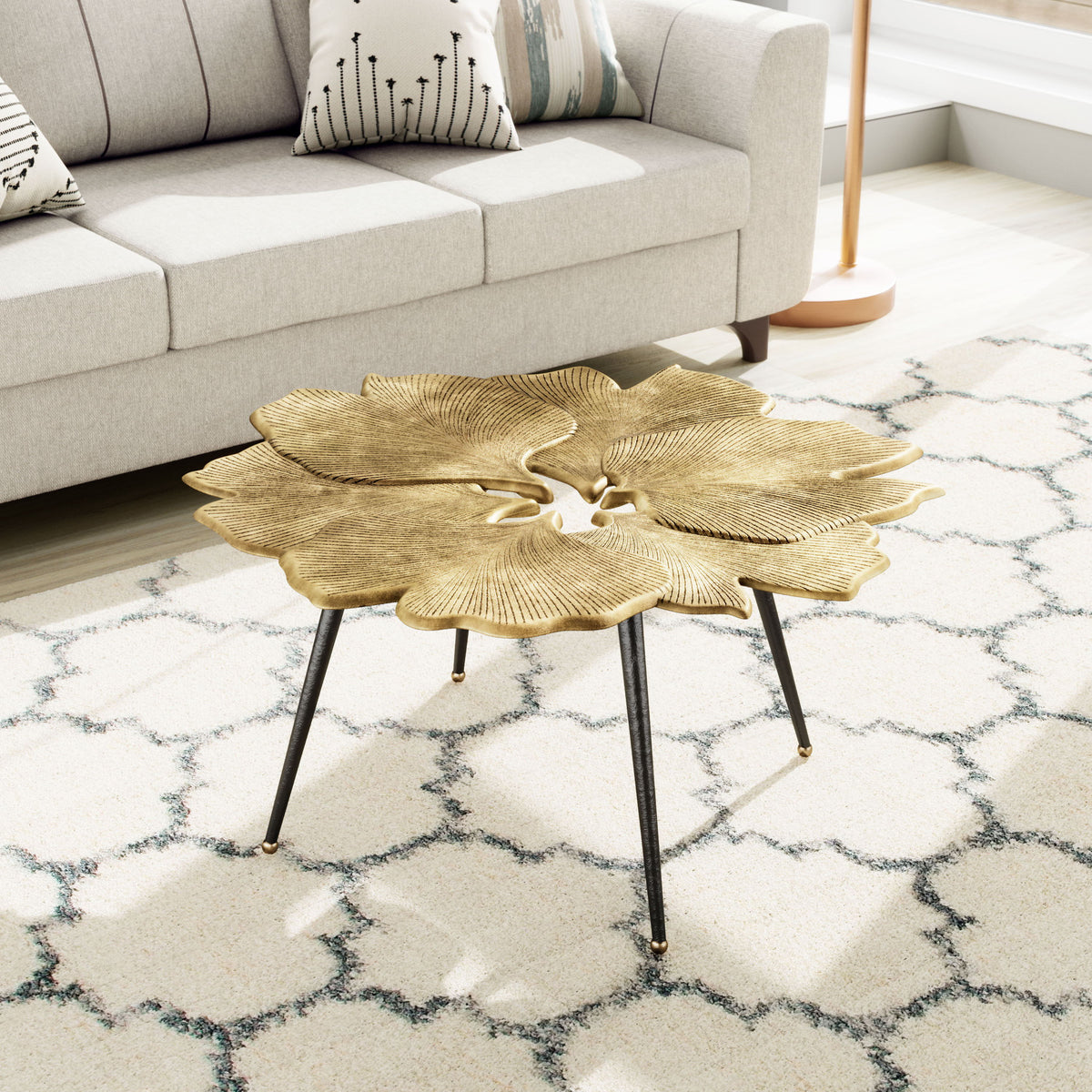 Gingko - Coffee Table - Antique Brass - Premium Coffee Tables from Zuo Modern - Just $1375! Shop now at brett interiors