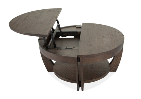 Lyndale - Lift Top Storage Cocktail Table With Casters - Nutmeg - Premium Cocktail Tables from Magnussen Furniture - Just $789! Shop now at brett interiors