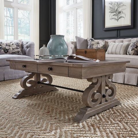 Tinley Park - Rectangular Cocktail Table - Dove Tail Grey - Premium Cocktail Tables from Magnussen Furniture - Just $799! Shop now at brett interiors