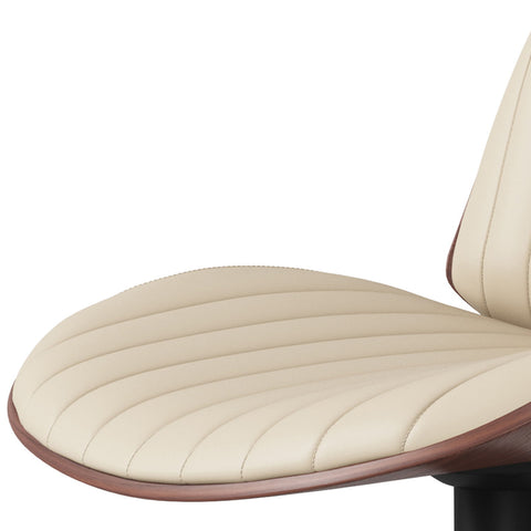 Goulding - Adjustable Swivel Bar Stool - Cream - Premium Bar Height (28"-30") from Simpli Home - Just $202! Shop now at brett interiors