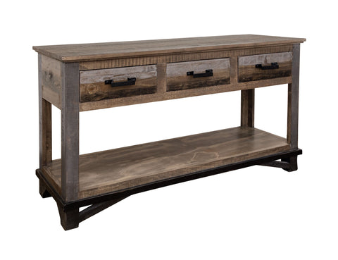 Loft Brown - Sofa Table With 2 Drawers - Two Tone Gray / Brown - Premium Sofa Tables from International Furniture Direct - Just $745! Shop now at brett interiors