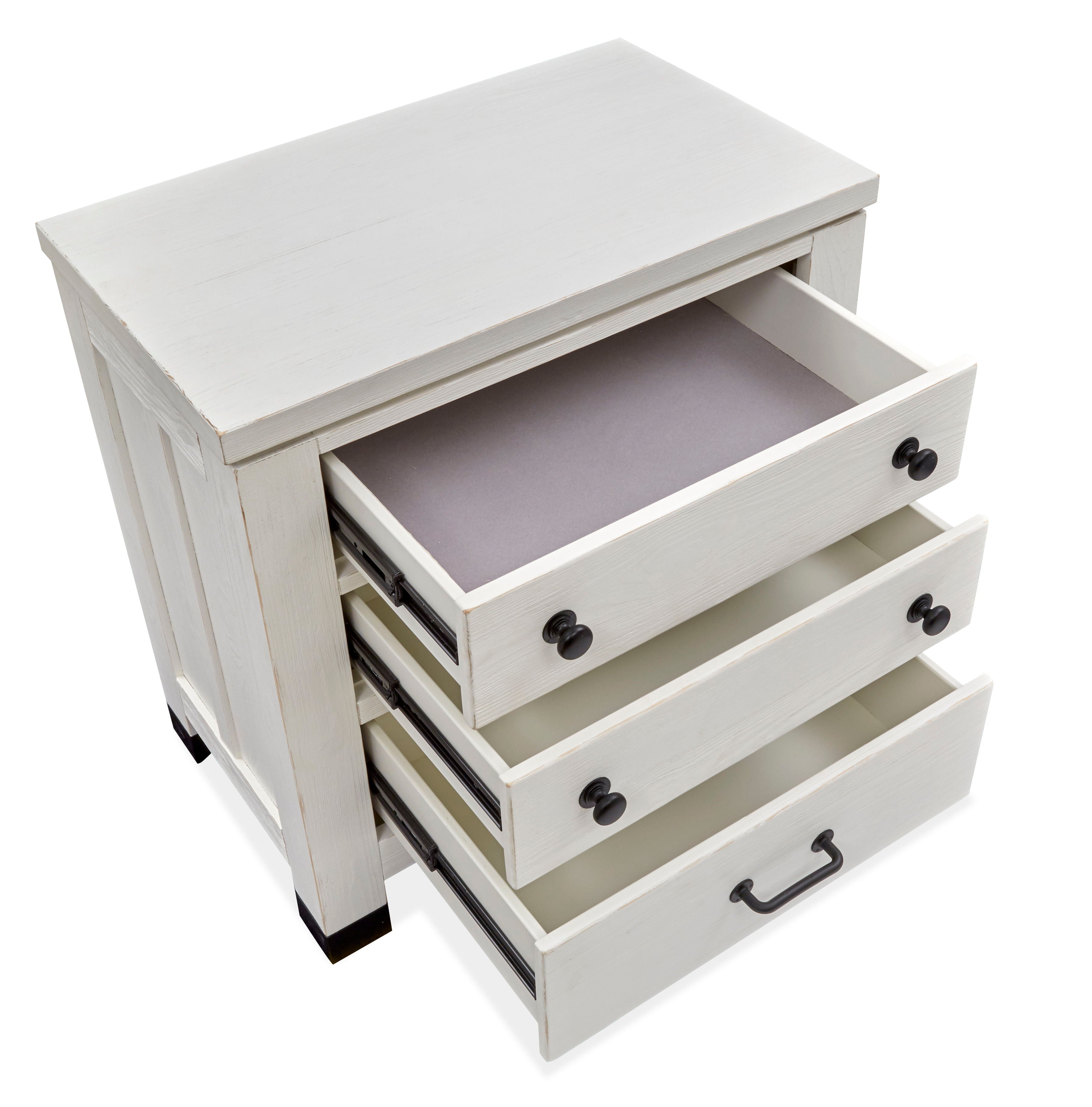 Harper Springs - Drawer Nightstand - Silo White - Premium Accent Nightstands from Magnussen Furniture - Just $639! Shop now at brett interiors
