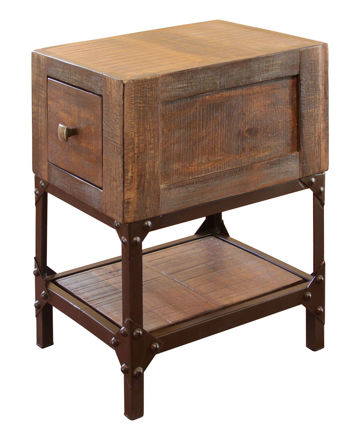 Urban Gold - Chairside Table - Brown / Golden Undertones - Premium Chair Side Tables from International Furniture Direct - Just $327.50! Shop now at brett interiors