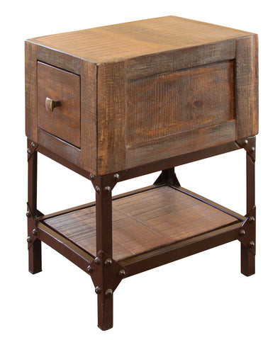 Urban Gold - Chairside Table - Brown / Golden Undertones - Premium Chair Side Tables from International Furniture Direct - Just $327.50! Shop now at brett interiors