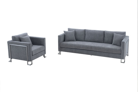Heritage - Upholstered Sofa & Chair Set - Premium 2 Piece Living Room Sets from Armen Living - Just $3255! Shop now at brett interiors