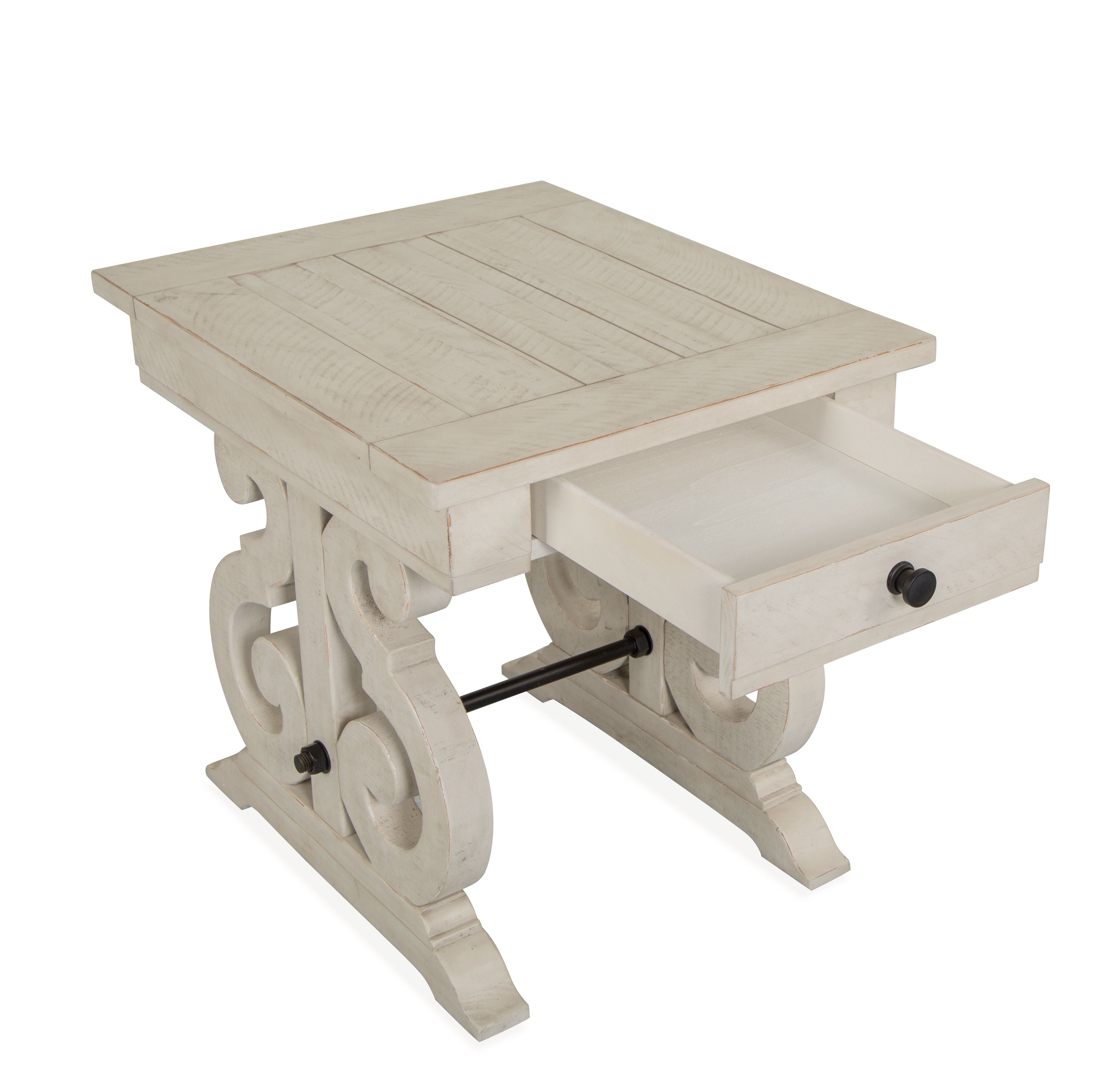 Bronwyn - Rectangular End Table - Alabaster - Premium End Tables from Magnussen Furniture - Just $519! Shop now at brett interiors