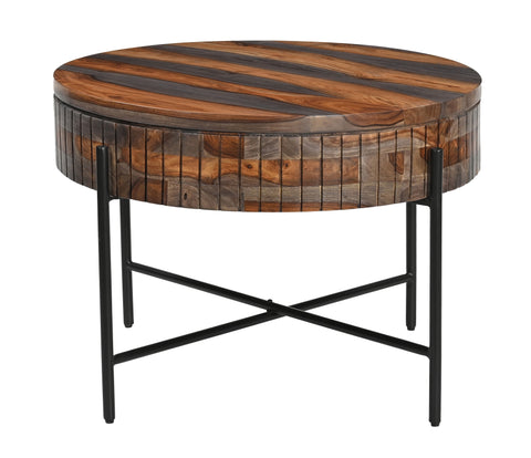 Halifax - Storage Cocktail Table - Graystone / Black Powdercoat - Premium Cocktail Tables from Coast2Coast Home - Just $1650! Shop now at brett interiors