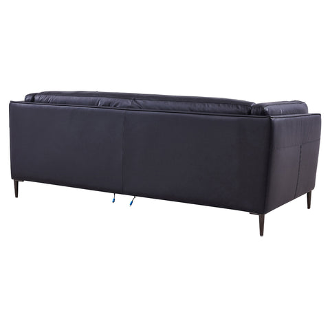 Primrose - Contemporary Sofa - Dark Metal / Navy - Premium Stationary Sofas from Armen Living - Just $3717.50! Shop now at brett interiors