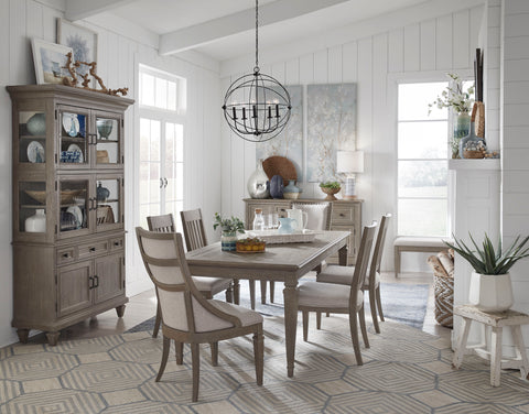 Lancaster - Dining Arm Chair With Upholstered Seat & Back (Set of 2) - Dovetail Grey - Premium Chair Sets from Magnussen Furniture - Just $820! Shop now at brett interiors