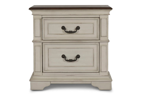 Anastasia - Nightstand - Antique White - Premium Accent Nightstands from New Classic - Just $375! Shop now at brett interiors