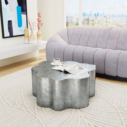 Kortha - Coffee Table - Antique Silver - Premium Coffee Tables from Zuo Modern - Just $1800! Shop now at brett interiors