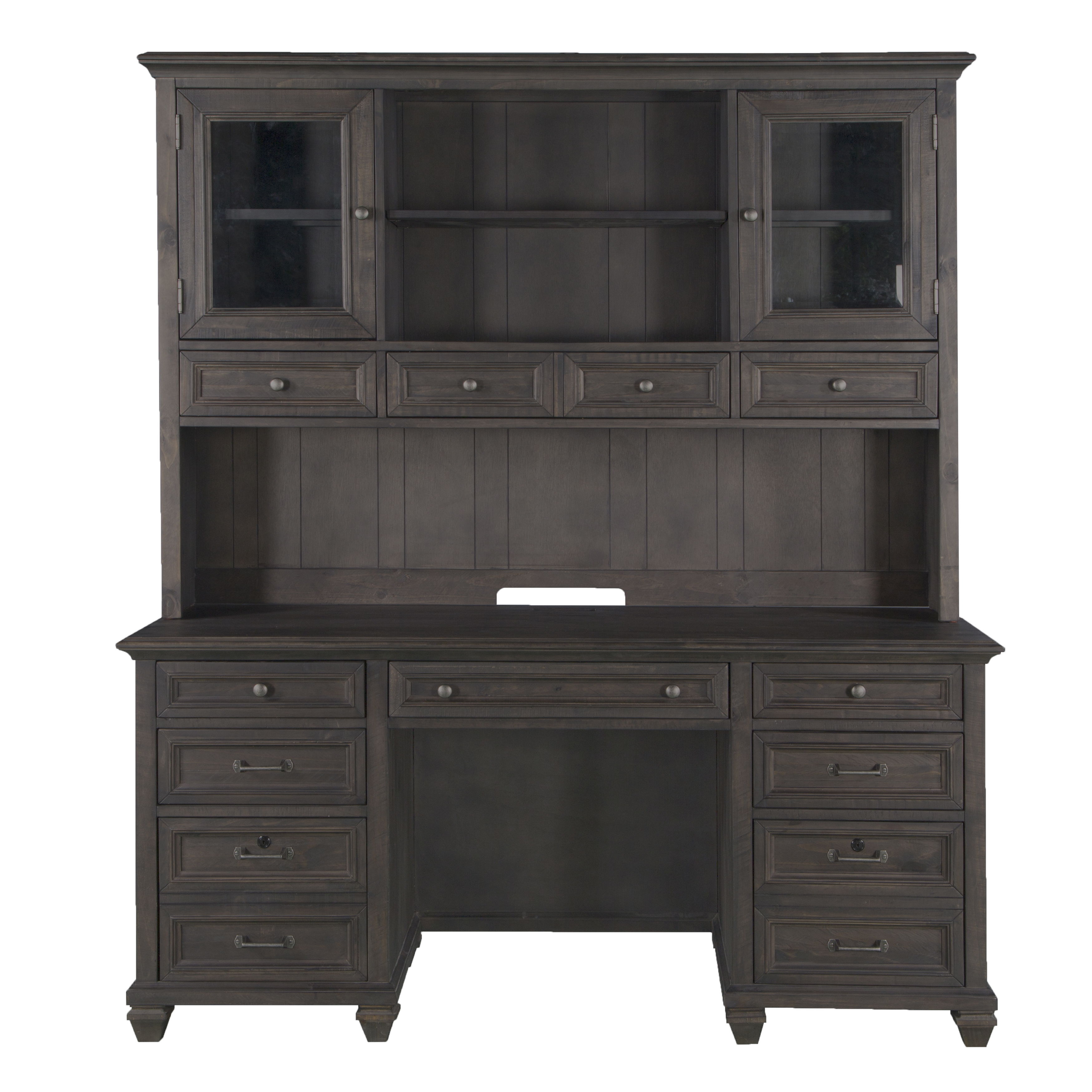 Sutton Place - Hutch - Weathered Charcoal - Premium Hutches from Magnussen Furniture - Just $1709! Shop now at brett interiors